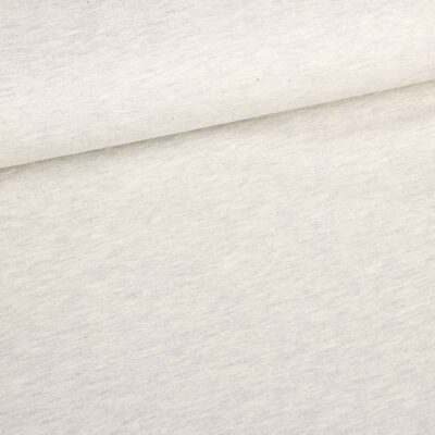 Tricot-Stoff hellgrau melange