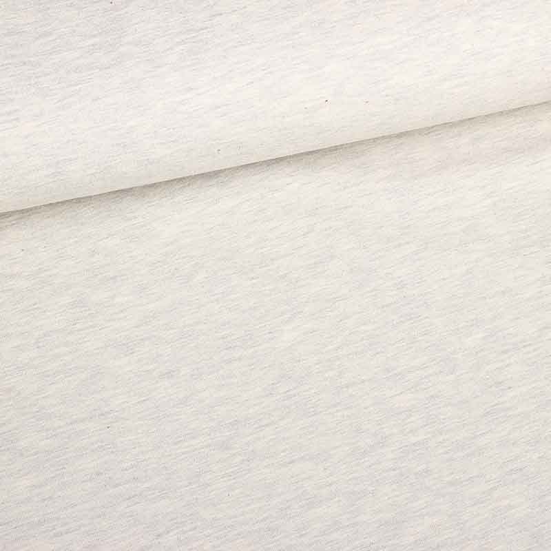 Tricot-Stoff hellgrau melange