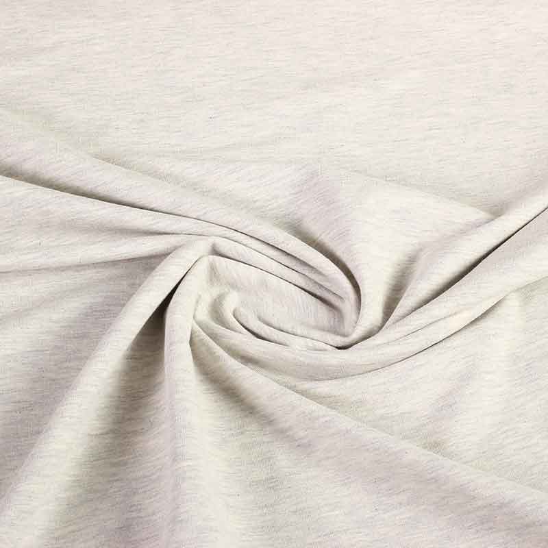 Tricot-Stoff hellgrau melange