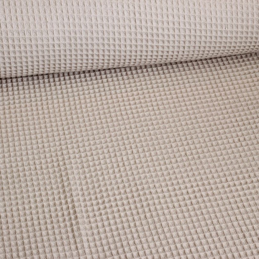 Wafelkatoen beige
