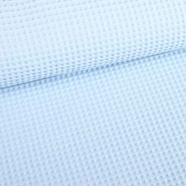 Wafelkatoen babyblauw