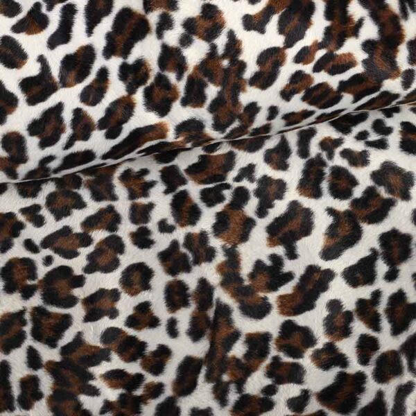 Velboa-Stoff Jaguar-Druck