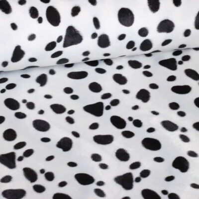 Velboa-Stoff Dalmatiner-Print