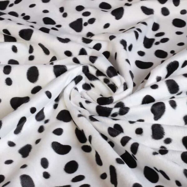 Velboa-Stoff Dalmatiner-Print