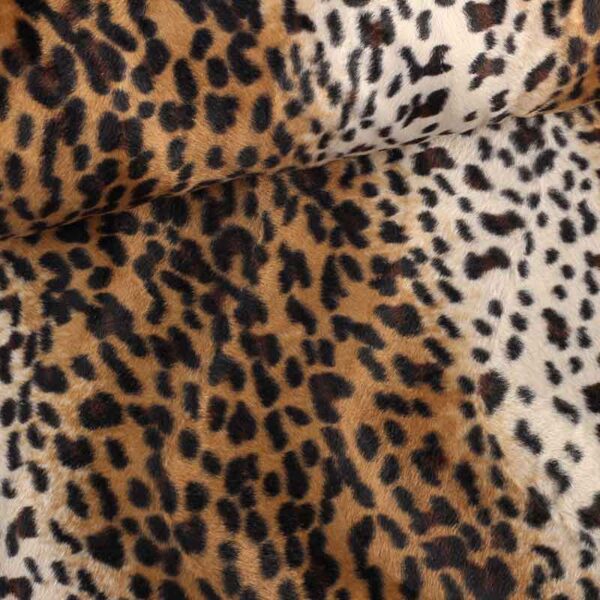 Velboa-Stoff Leopardenmuster