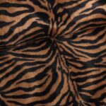 Velboa stof dierenprint zebra bruin klein