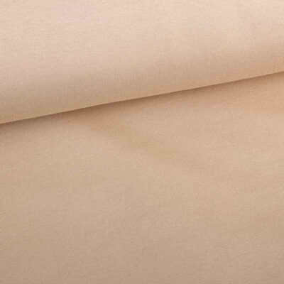 Jogging Sweat Stoff gebürstet beige