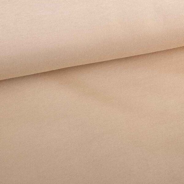Jogging Sweat Stoff gebürstet beige