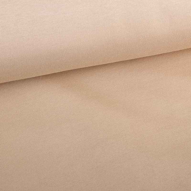 Jogging Sweat Stoff gebürstet beige