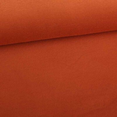 Jogging-Sweatstoff gebürstet cognac
