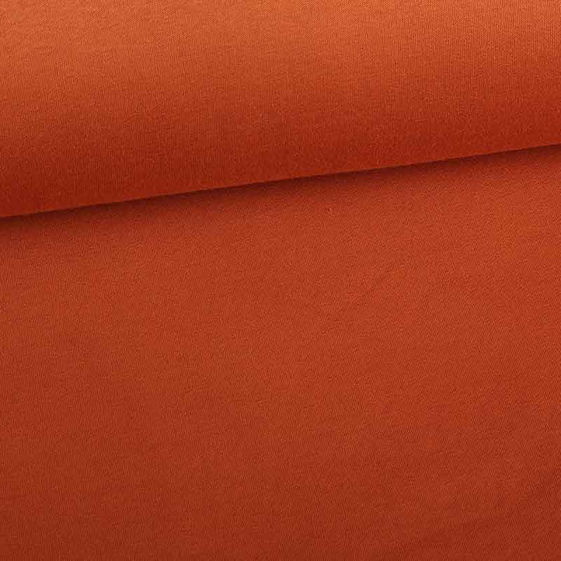Jogging-Sweatstoff gebürstet cognac