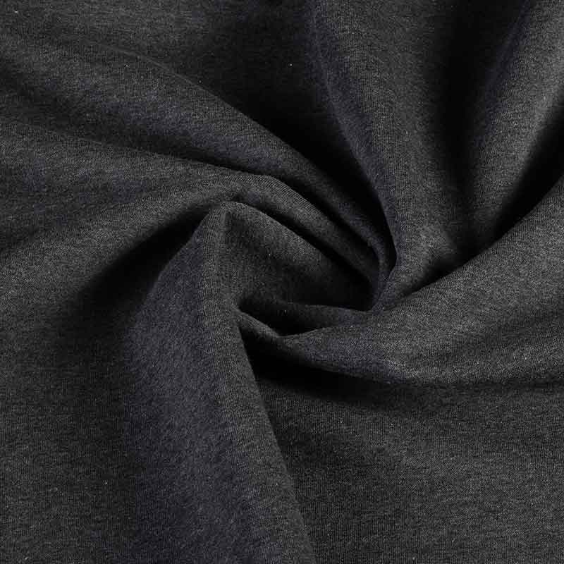 Jogging Sweatstoff gebürstet antrazit melange