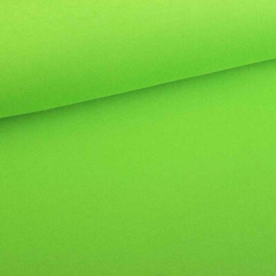 Jogging-Sweatstoff gebürstet lime