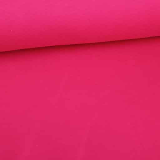 Jogging Sweat Stoff gebürstet dunkelmagenta