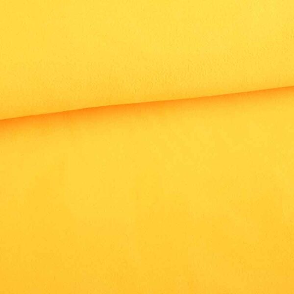 Fleece-Stoff deluxe gelb