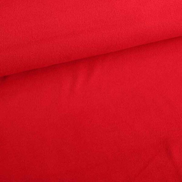Fleece-Stoff deluxe rot