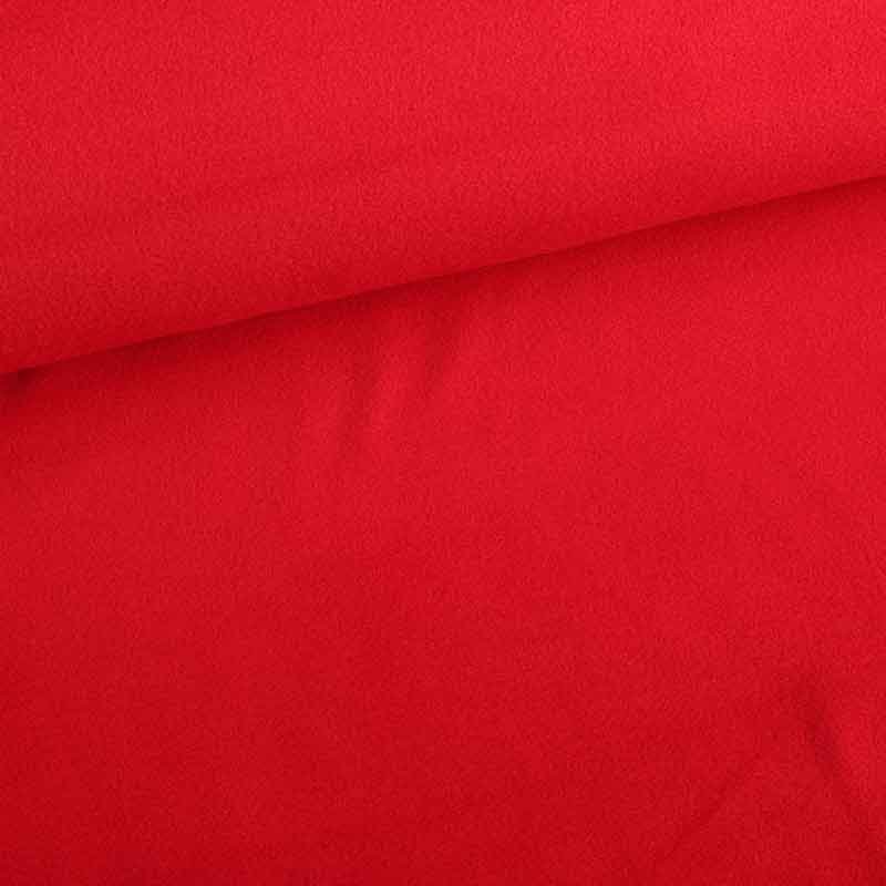 Fleece-Stoff deluxe rot