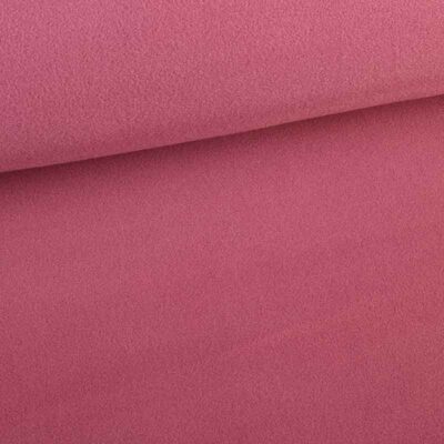 Fleece-Stoff deluxe dunkel altrosa