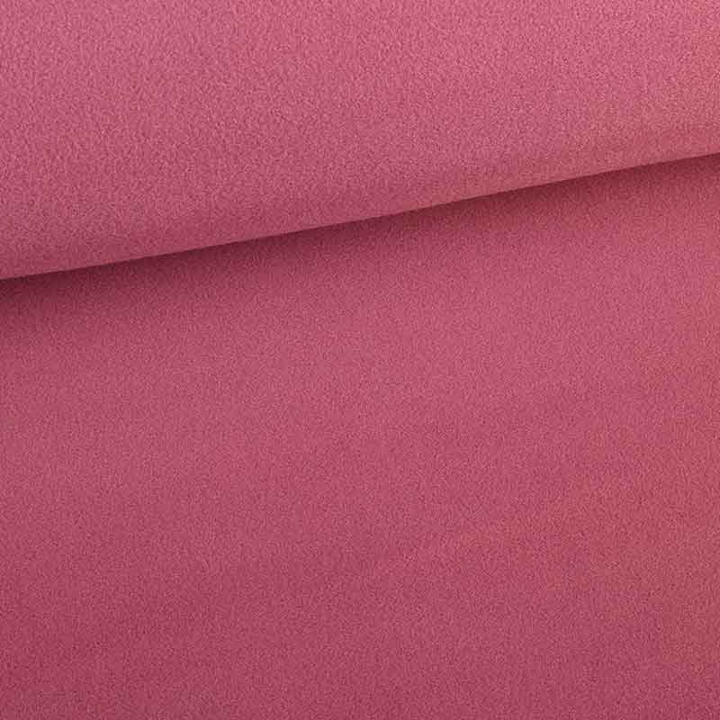 Fleece-Stoff deluxe dunkel altrosa