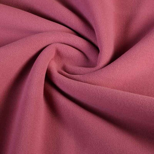 Fleece-Stoff deluxe dunkel altrosa