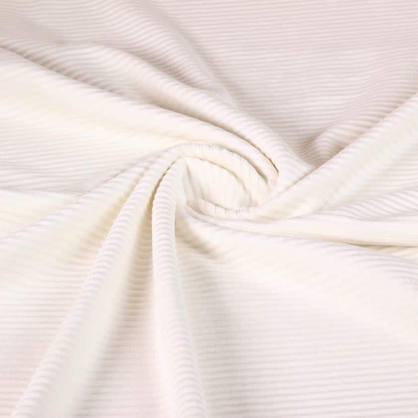 Tricot-Stoff Rip Cord ecru