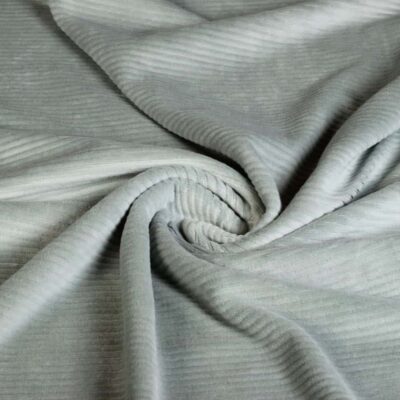 Tricot-Stoff Rib Cord Stretch olivgrün