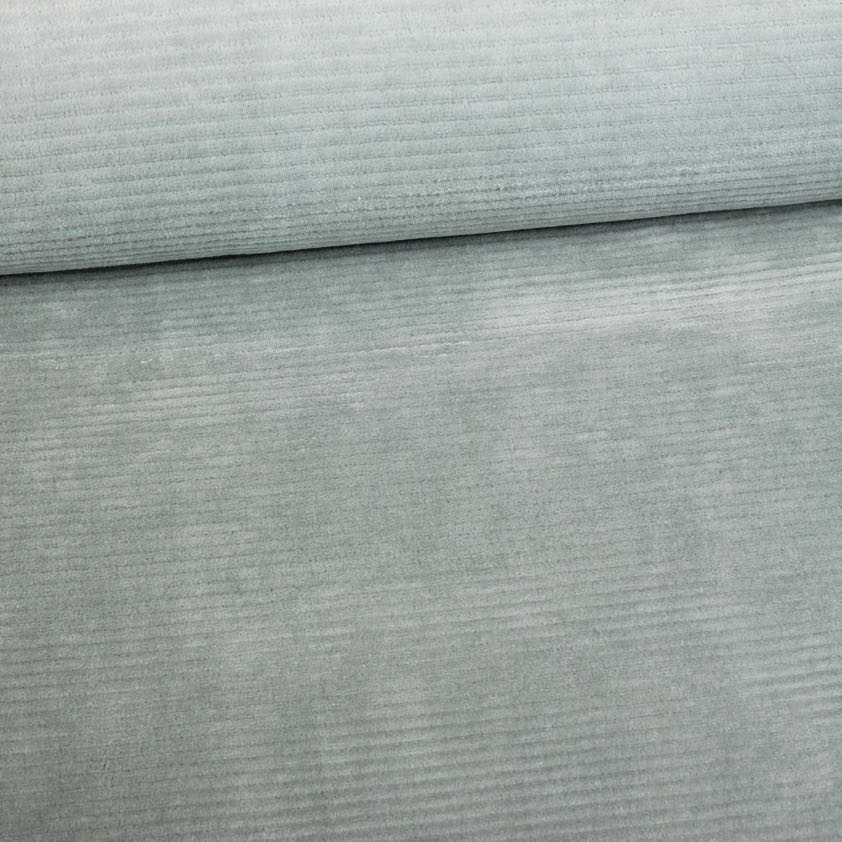 Tricot-Stoff Rib Cord Stretch olivgrün