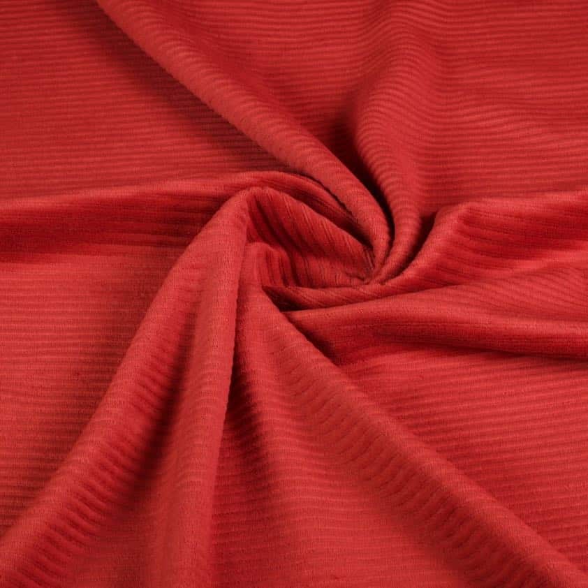 Tricot-Stoff Rib Cord Rost