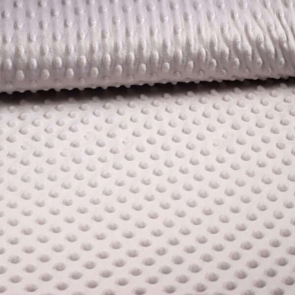 Minky Fleece noppen jacquard hellgrau