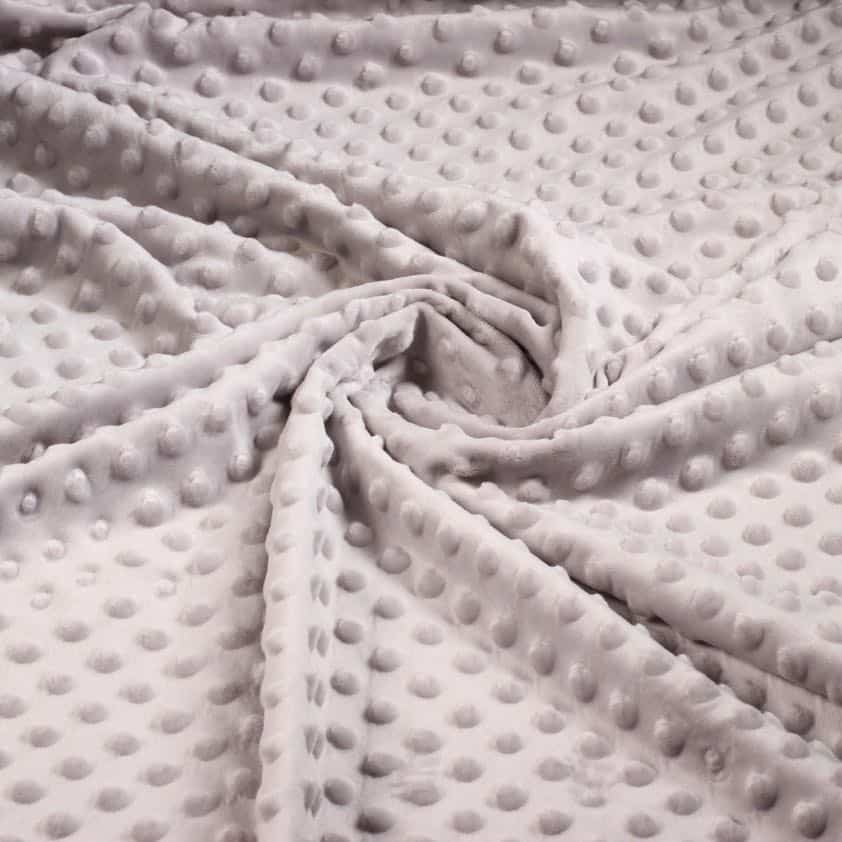 Minky Fleece noppen jacquard hellgrau