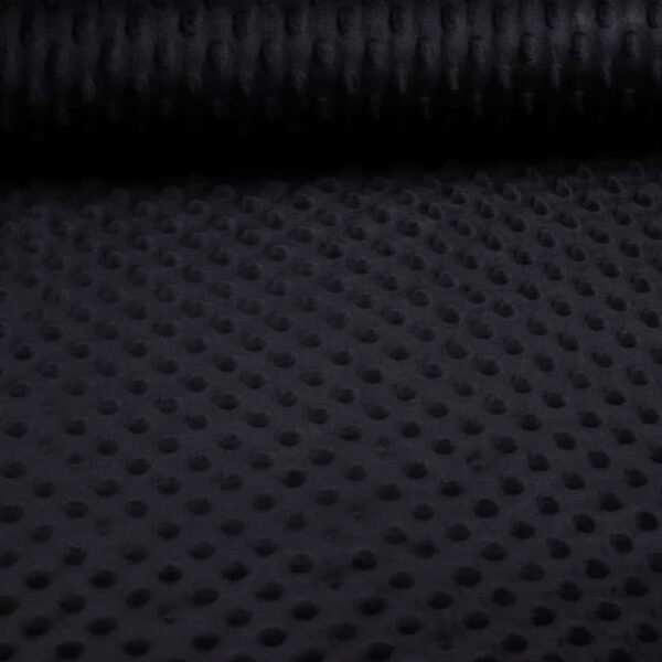 Minky Fleece Noppen Jacquard schwarz