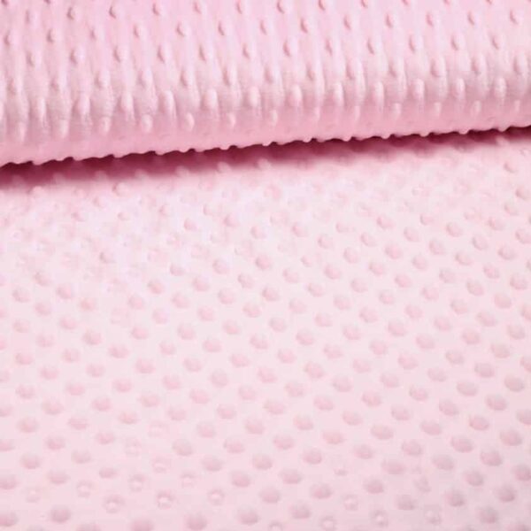 Minky Fleece Noppen Jacquard rosa