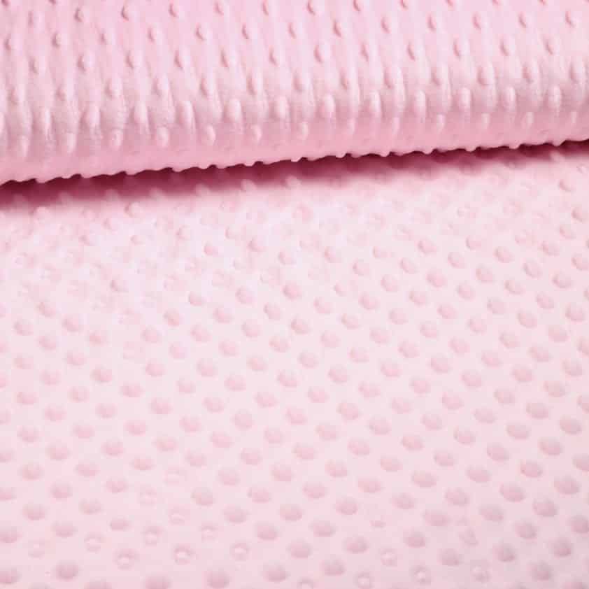 Minky Fleece Noppen Jacquard rosa