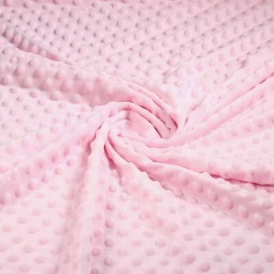 Minky Fleece Noppen Jacquard rosa