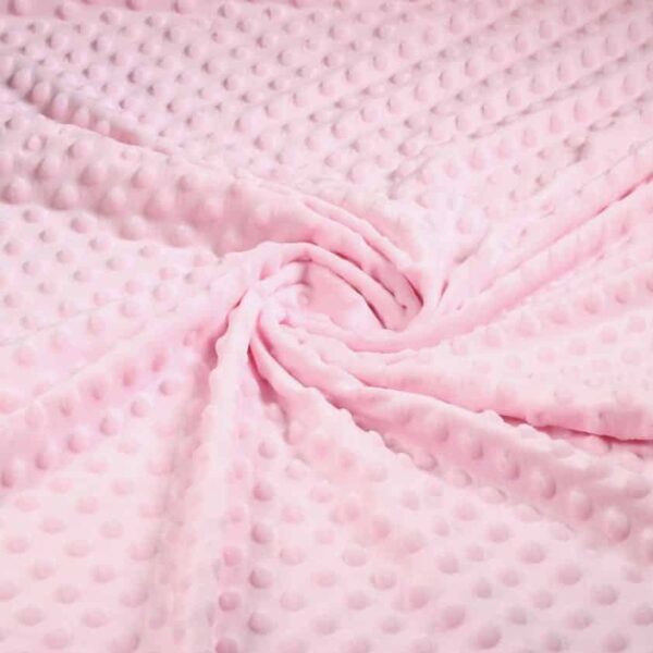 Minky Fleece Noppen Jacquard rosa