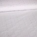 Broderie stof wit