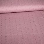 Broderie stof oud roze
