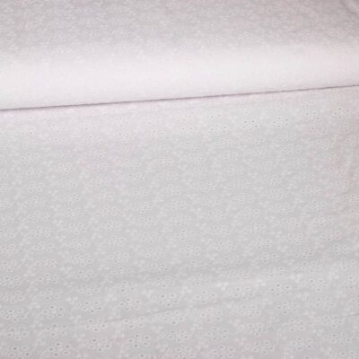 Swiss Broderie diamond weiß