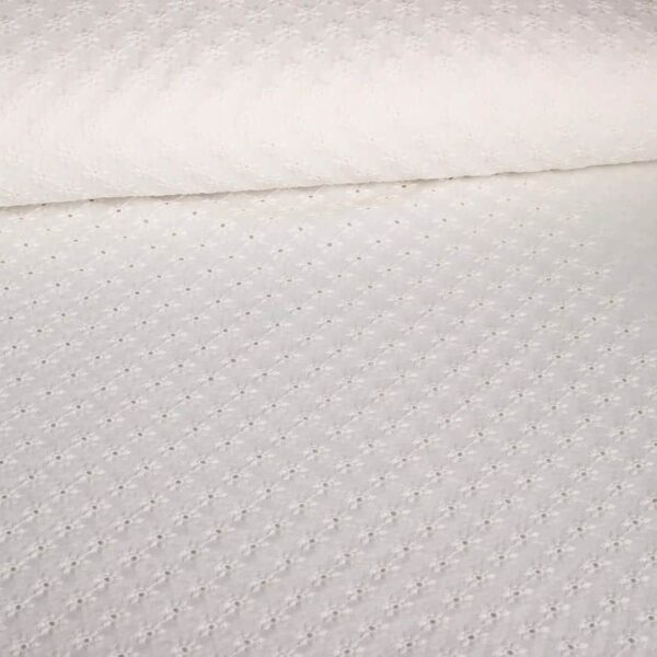 Broderie-Stoff off white/ecru