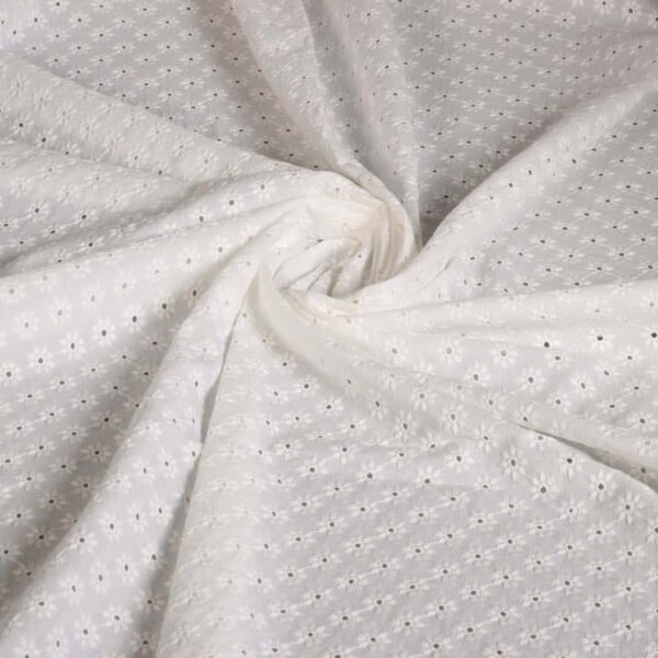 Broderie-Stoff off white/ecru
