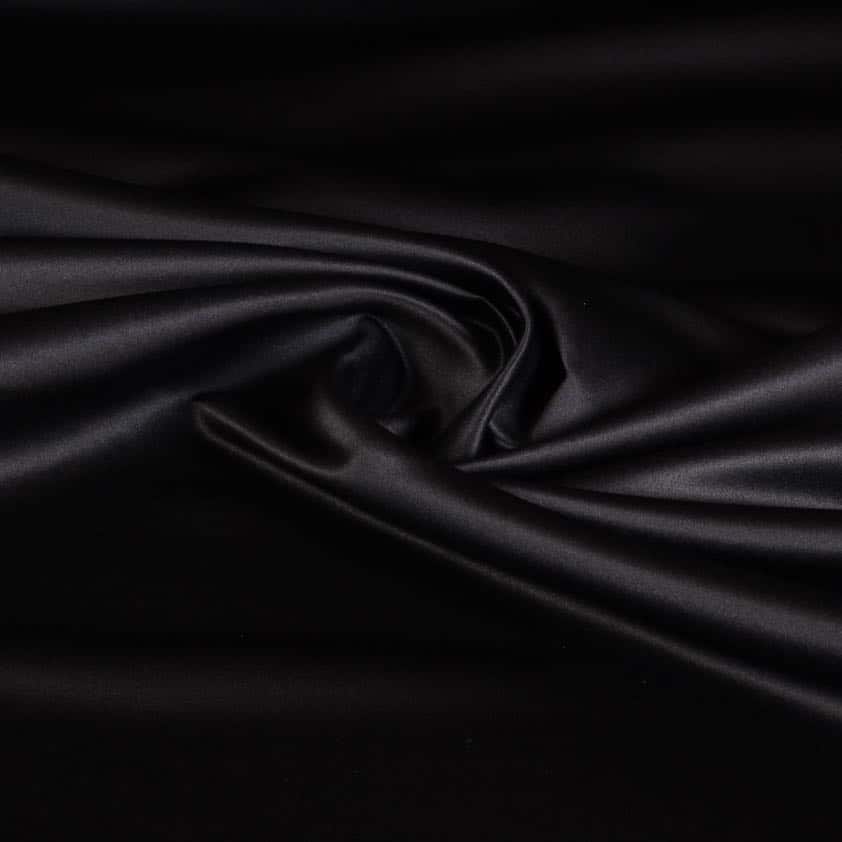 Brautsatin deluxe matt schwarz