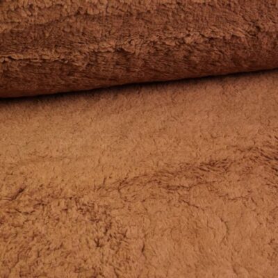 Borg Teddy stoff cognac braun