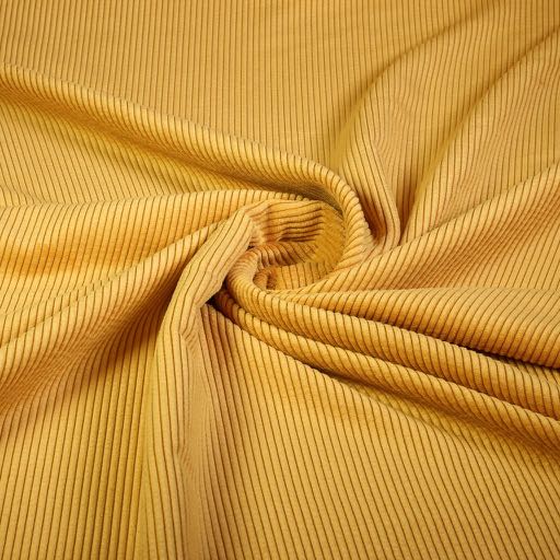 Corduroy-Stoff ocker