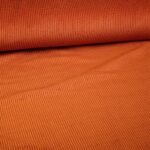 Corduroy stof brique