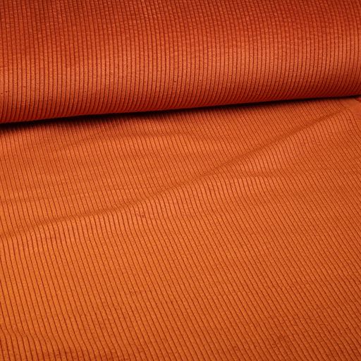 Corduroy-Stoff ziegelrot