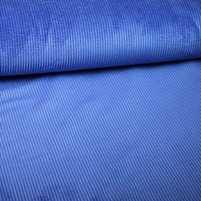 Corduroy-Stoff kobalt