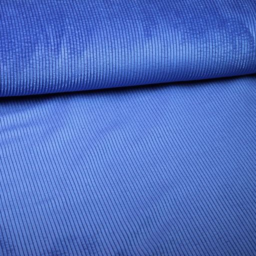 Corduroy-Stoff kobalt