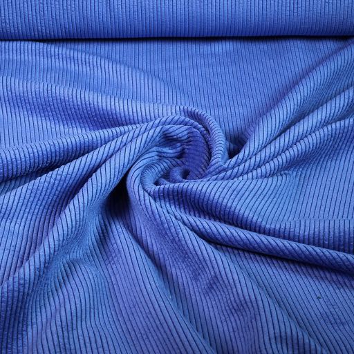 Corduroy-Stoff kobalt