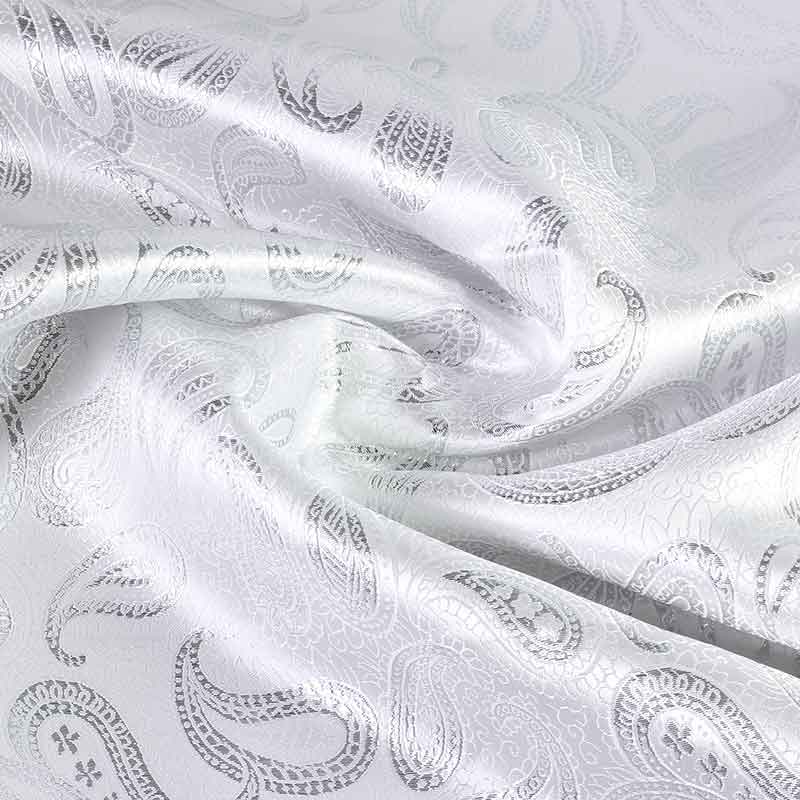 Jacquard Paisley Silber