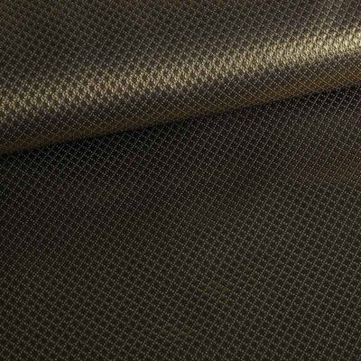 Jacquard mini Karo metallic schwarz/gold